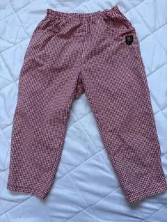 ミキハウス　レトロ　薄手ズボン　ボトムス　チェック柄