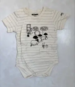 ムーミン　ストライプ　ロンパース 70-80