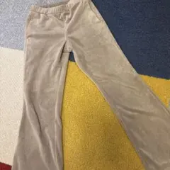 GU ベージュ コーデュロイ パンツ　130