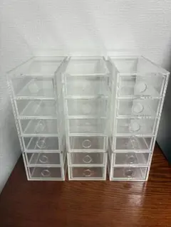 無印良品　アクリルケース　3個セット　6段