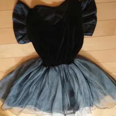 フォーマルドレス フリル袖 100cm~ 黒
