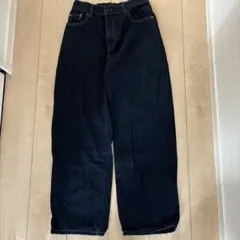 GLOBAL WORK ストレートデニム LARGE ダークブルー