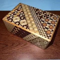 箱根寄木細工 27回 伝統工芸品 5寸 秘密箱 からくり箱 puzzle box