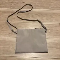 【無印良品】サコッシュ ライトベージュ 撥水 ポーチとしても使える