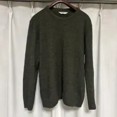 COOHEM クルーネックニット オリーブグリーン