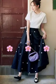 アプワイザーリッシェ　2wayパールネックカットソー　tシャツ