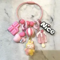 じゃらじゃらキーホルダー❤︎ラブブ❤︎ １９