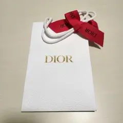【Dior ディオール】ショップ袋 ショッパー ホワイト リボン付き