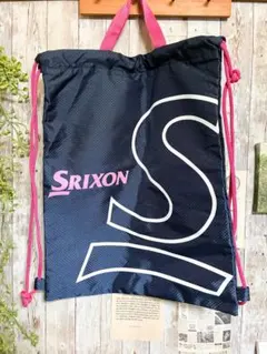 SRIXON スリクソン 巾着袋 ナップサック ネイビー　シューズ