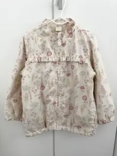 花柄 ジャケット ウインドブレーカー 120 女の子 保育園