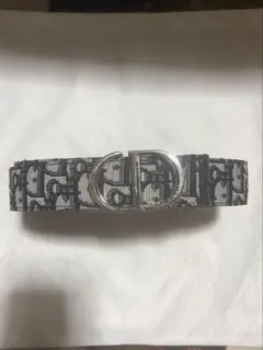 Christian Dior プリント柄レザーベルト