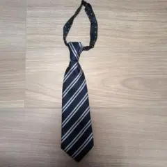 子供用 ネイビー ストライプ ネクタイ