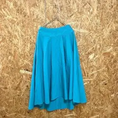 BLENHEIM ロングスカート フレア レーヨン グリーン レディース XS