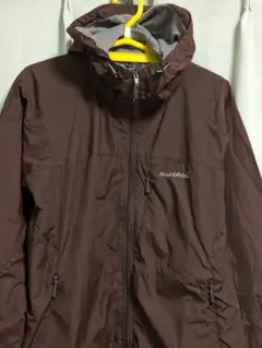 モンベル　ライトシェルパーカー　レディース　M　茶系　1106510 ①