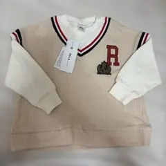 新品 RELA. 重ね着風 トレーナー 100cm