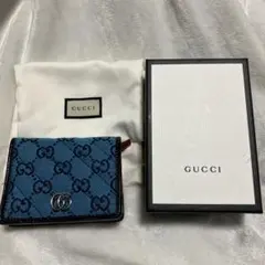 GUCCI GG マーモント マルチカラー キャンバス キルティング財布