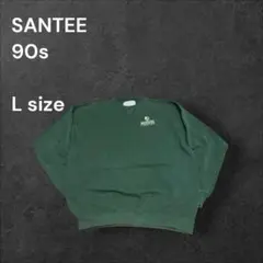 USA製 90s SANTEEヘビーウェイト前Vスウェット刺繍ロゴ