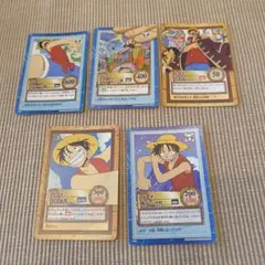 ワンピースカードダス　ルフィ海賊団トレーディングカード 6枚セット ワンピースカードダス ルフィ海賊団6枚まとめ売り - メルカリ