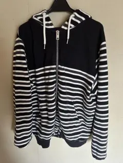 00s 10s DIESEL ストライプ ジップアップパーカー