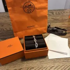 HERMES エルメス　シェーヌダンクル　ブレスレット GM 13コマ