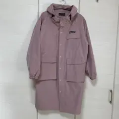 CUBE SUGAR くすみピンク　撥水加工　ロングコート　スプリングコート