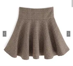 値下げ❌GRL インパン裏地付きチェック柄フレアミニスカート　gm774