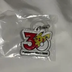 ポケモン30周年 メタルチャームマスコット めじるしアクセサリー ピカチュウ