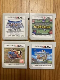 4本セット ドラクエ、カルチョビット他、3DSソフト