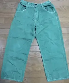 X-LARGE 緑色 ワークパンツ