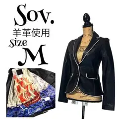 【ラムレザー】【38】Sov.♡ソブ レザージャケット レディースのサムネイル