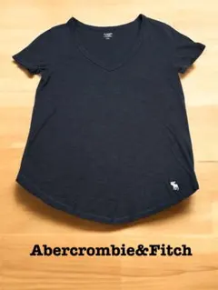 Abercrombie & Fitch Vネック Tシャツ S 黒