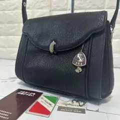 極美品✨JRA ロゴ付き レザー ハンドバッグ　サメバック　自立ハンドル調節可能