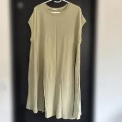カーキ ノースリーブ チュニック Mサイズ