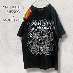 MAN WITH A MISSON x MOBSTYLES Tシャツ　L 黒色