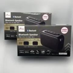 【新品】Bluetoothスピーカー WS001 ブラック 2個セットのサムネイル
