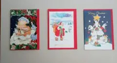 クリスマスカードセット 3枚入り