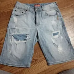 GOTCHA ダメージ加工 ショートパンツ Mサイズのサムネイル