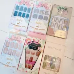 ネイルチップセット 6パック 24個入り