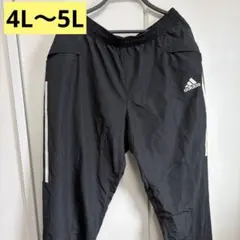 『美品』adidas 黒 ストレートパンツ サイドポケットジャージ2XO