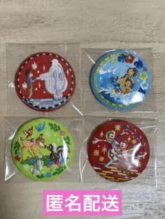 ディズニー刺繍缶バッチ　第2弾　4個セット