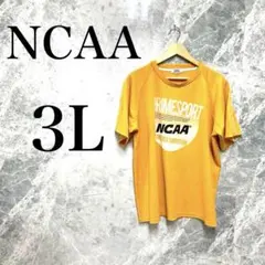 NCAA Tシャツ メンズ 3L 黄色 ビッグサイズ 古着 ストリートのサムネイル
