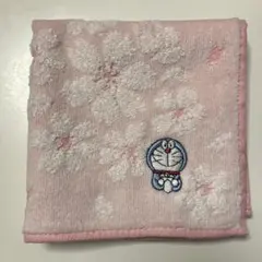 新品　ドラえもん　桜　ピンク　ハンドタオル　タオルハンカチ　ギフト
