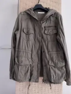 ※ハニーズ・ フード付きミリタリージャケット※カーキМ