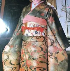 月末値下げ 際立つ振袖 手描き友禅 橘 豪華逸品　成人式　7点フルセット