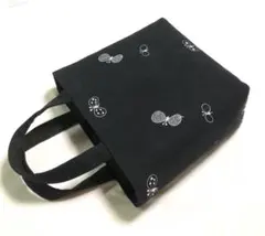 【受注製作】ミナペルホネン dop choucho ブラック ミニトートバッグ