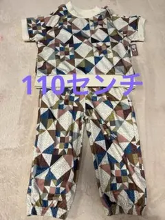 しまむら micorrid softcheese パッチワークTシャツサロペット