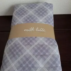 キルティング［milk latte］紫チェック50cm　　60401⑦