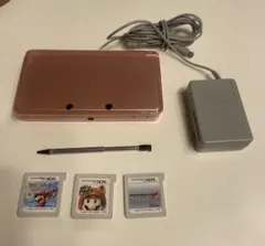 ニンテンドー3DS 本体 ピンク ACアダプター付き