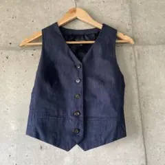 BANANA REPUBLIC ダークブルーベスト L