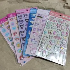 【正規品】サンリオ　ディズニープリンセス　シール6点セット